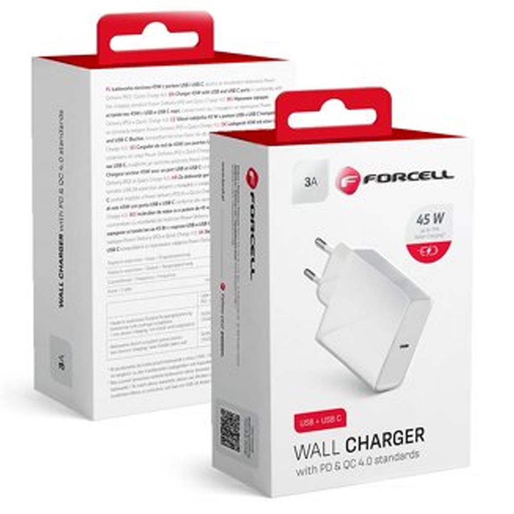 Netz-Ladegerät Forcell USB Typ-C 45W