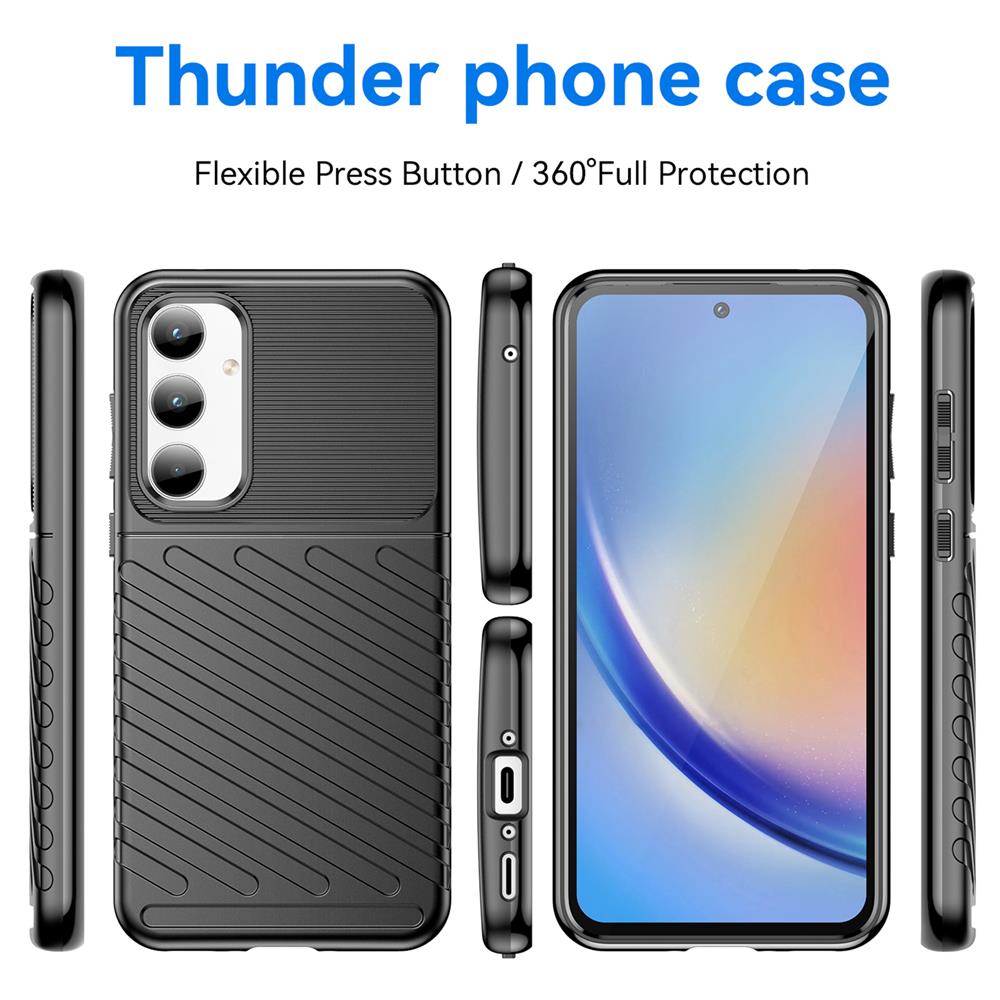 Thunder Case für Samsung Galaxy A35 5G in Schwarz