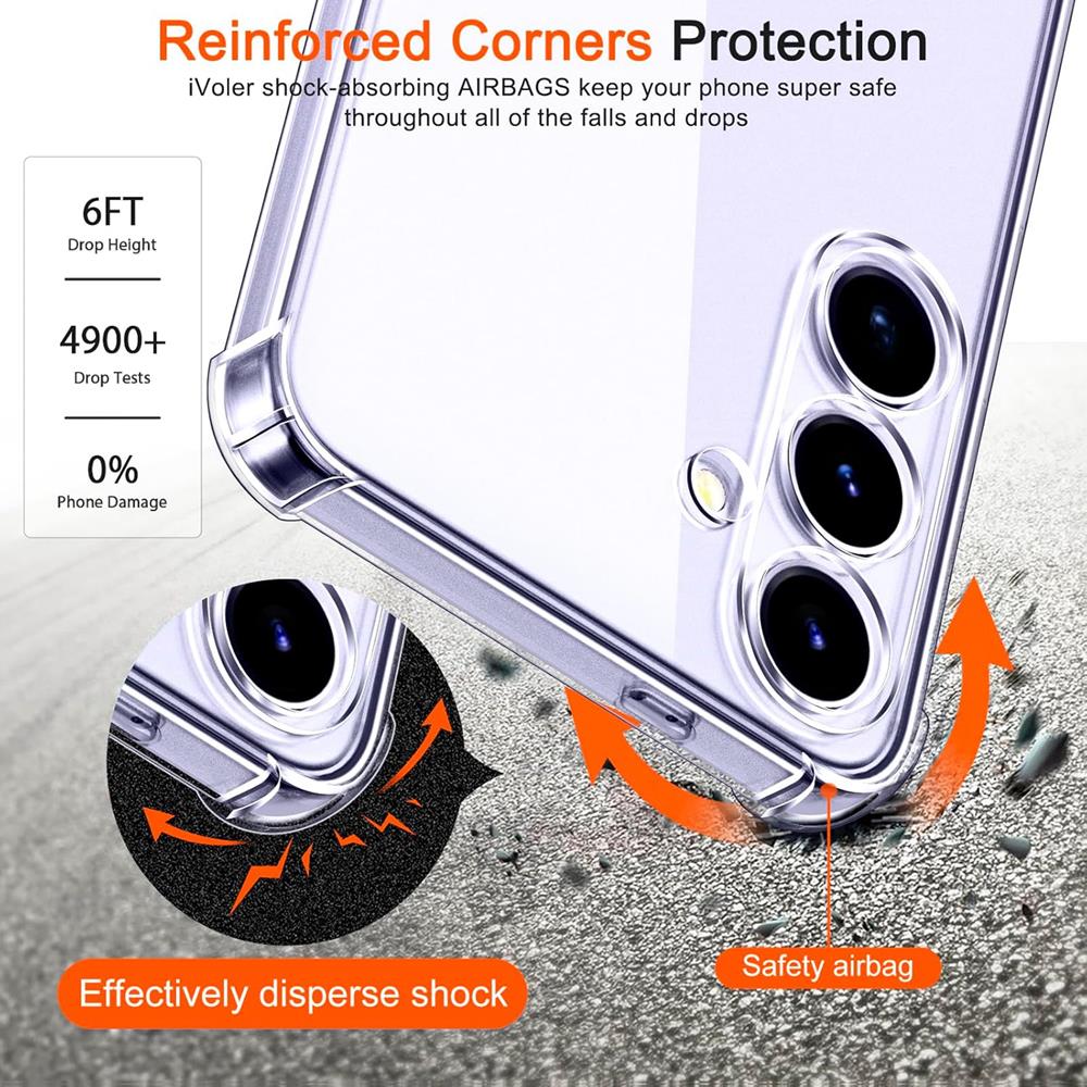 Rugged TPU für Samsung Galaxy S24 Plus in Transparent