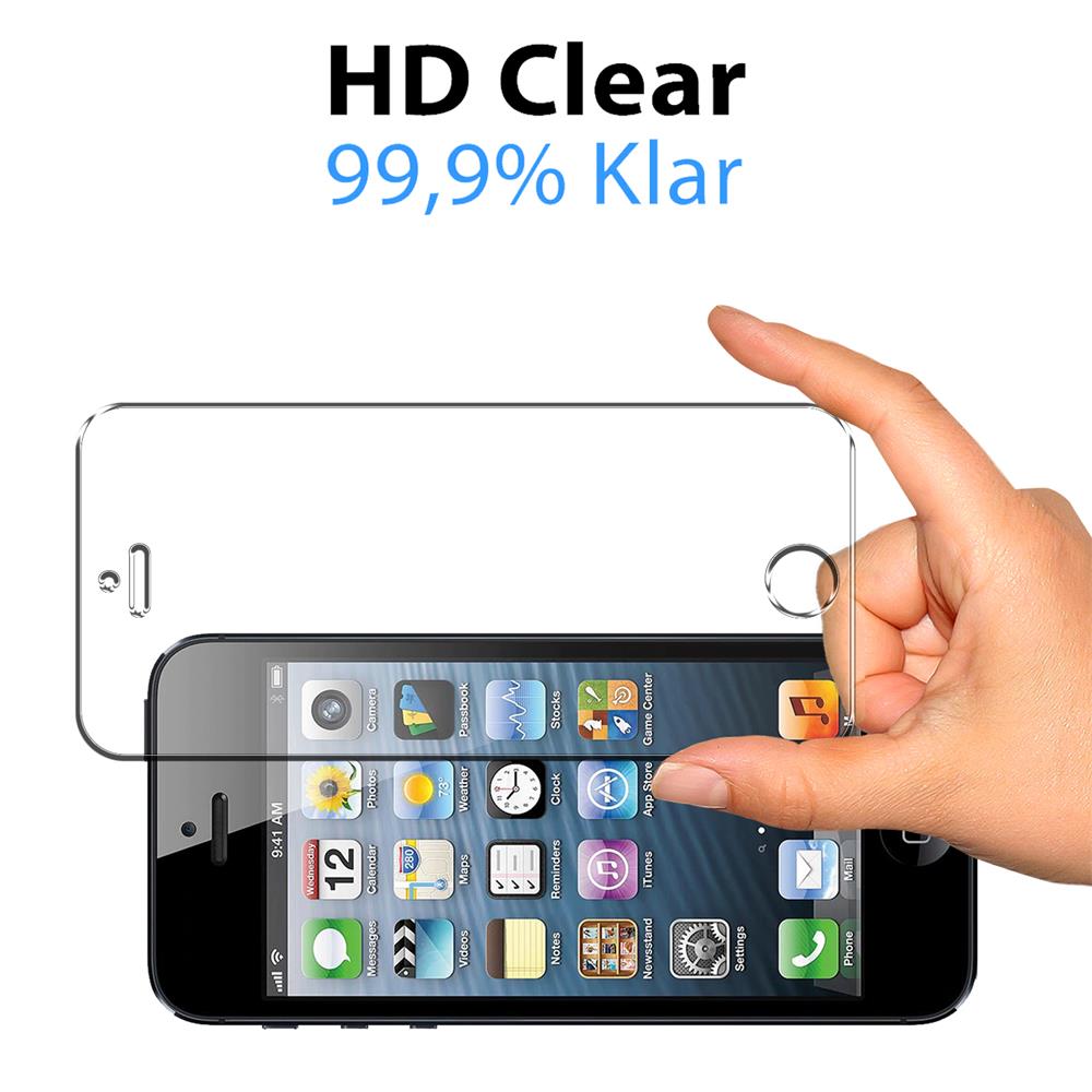 Glas 2in1 für Apple iPhone 5 / 5S / SE