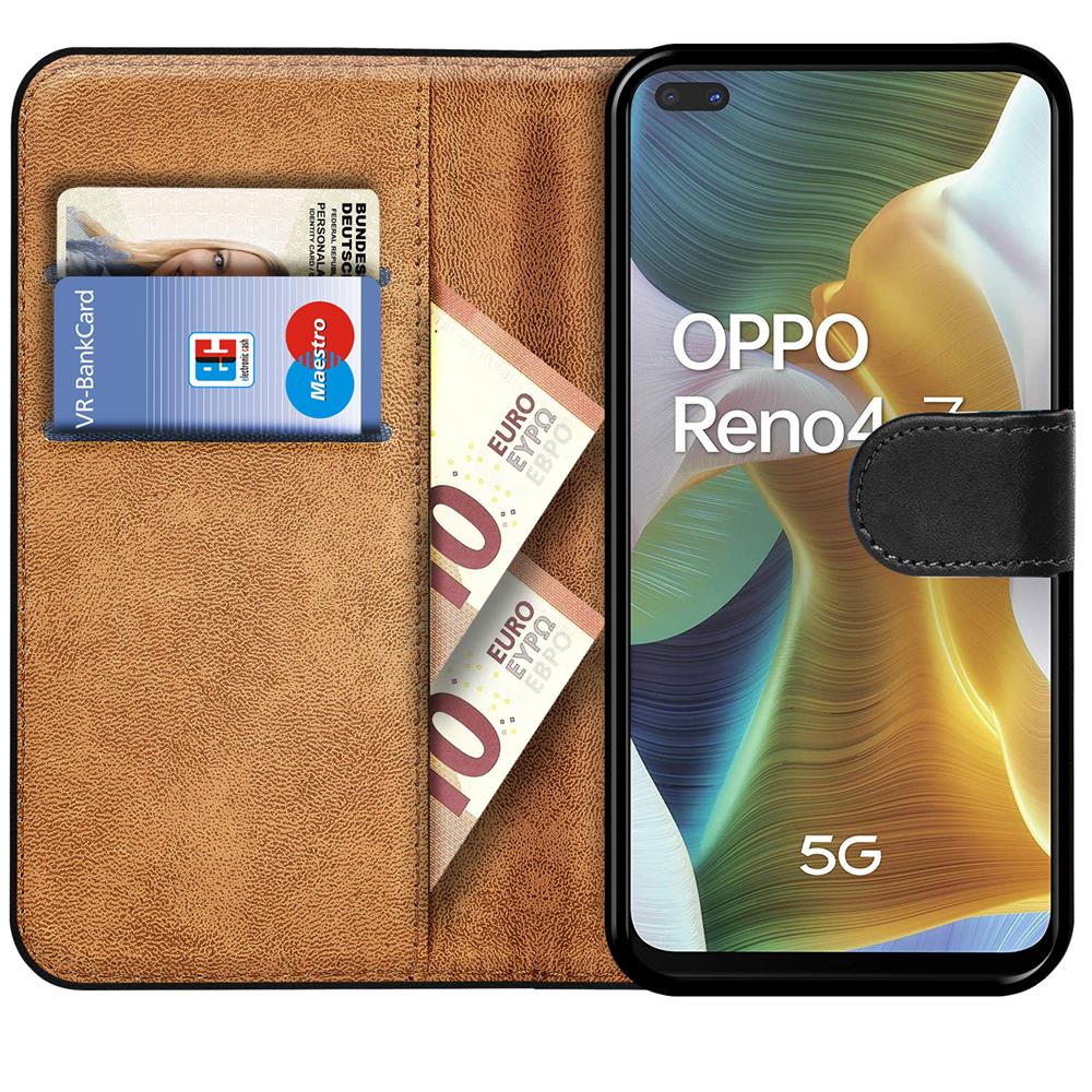 Basic Wallet für OPPO Reno 4 Z in Schwarz
