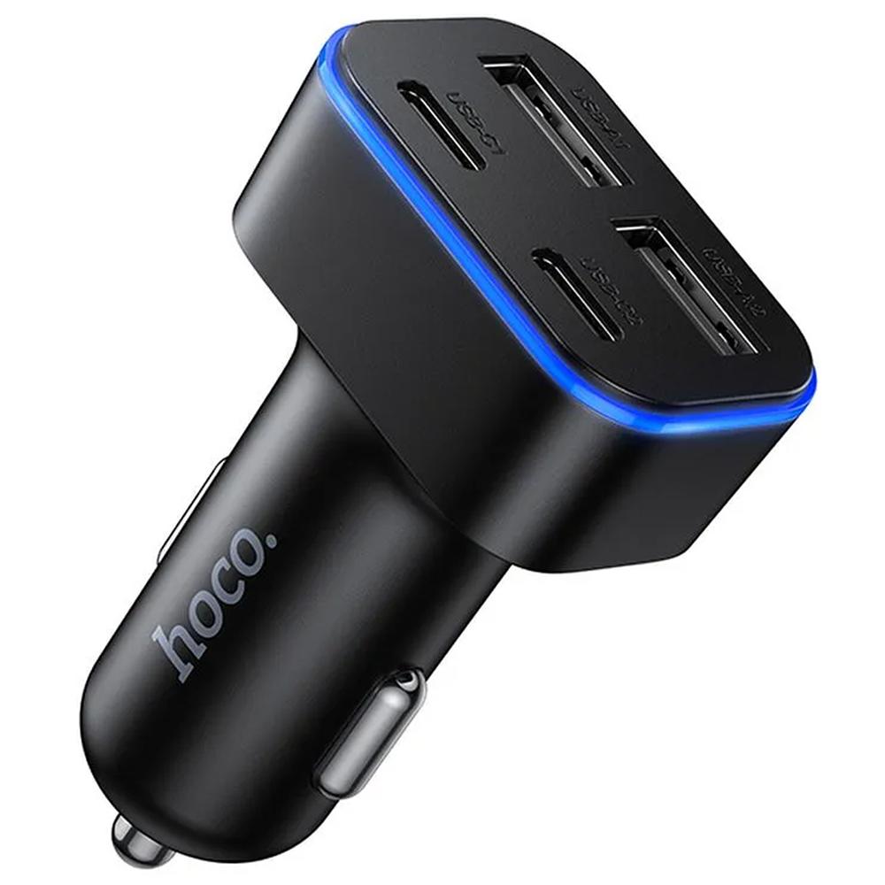 Hoco Kfz-Ladegerät - Z63 2x USB-C/2x USB-A - Schwarz