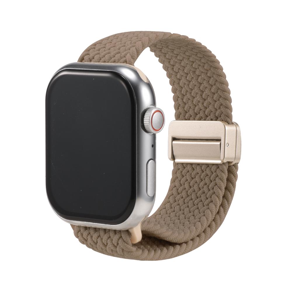 Loop Nylonarmband für Apple Watch 1-11/SE1-3/Ultra1-3 - 42/44/45/49mm in Tonbraun - Universal