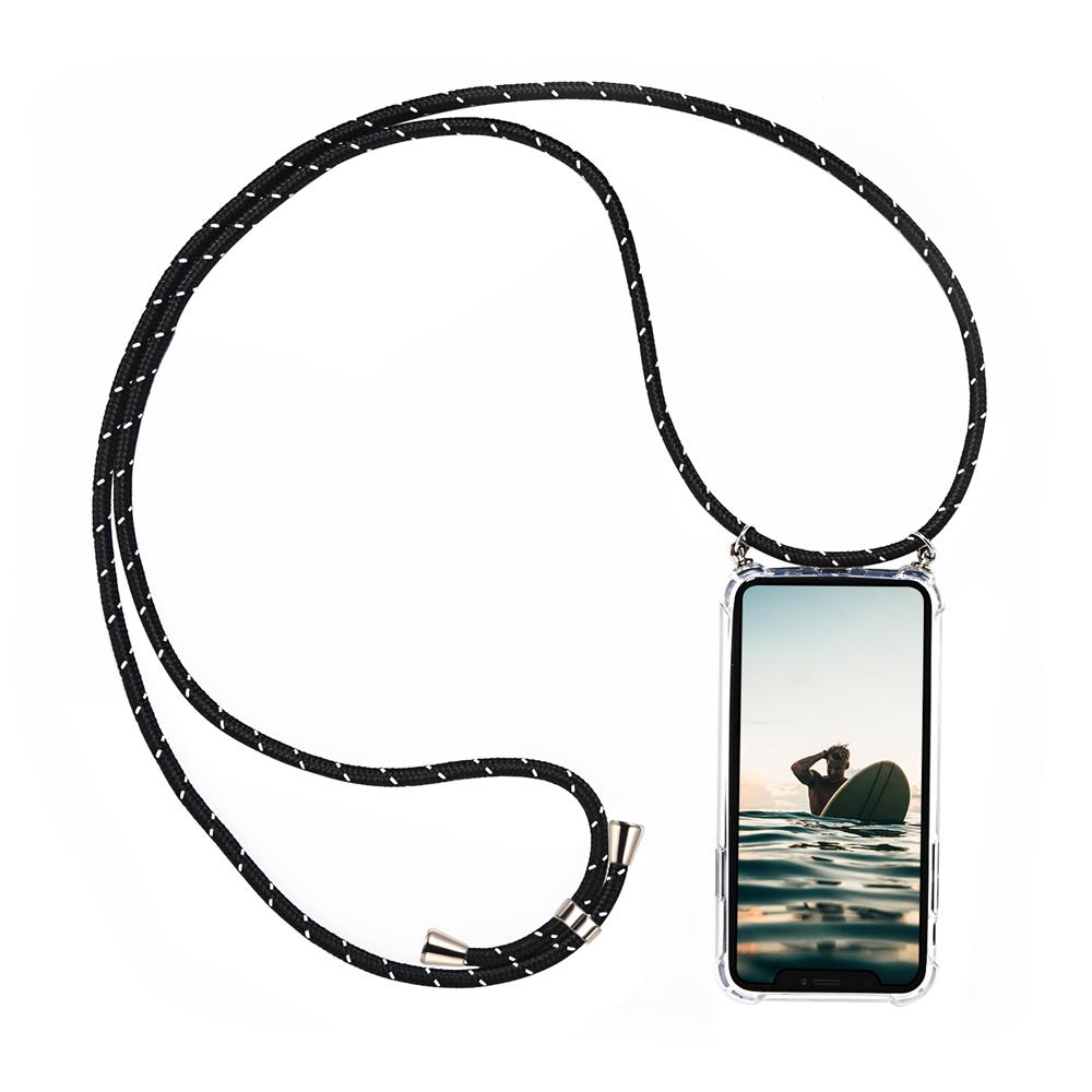 Connect Case für Apple iPhone Air (2025) in Silber, Kette in SchwarzWeiss