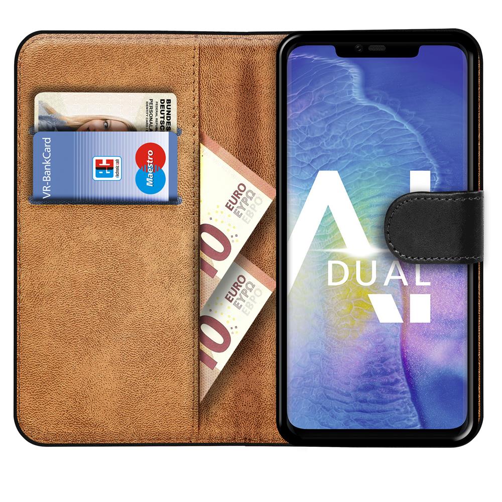 Basic Wallet für Huawei Mate 20 Pro in Schwarz