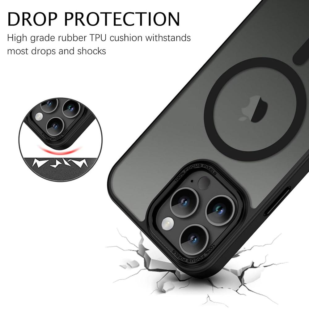 Frame Case für Apple iPhone 16 Pro Max in Schwarz