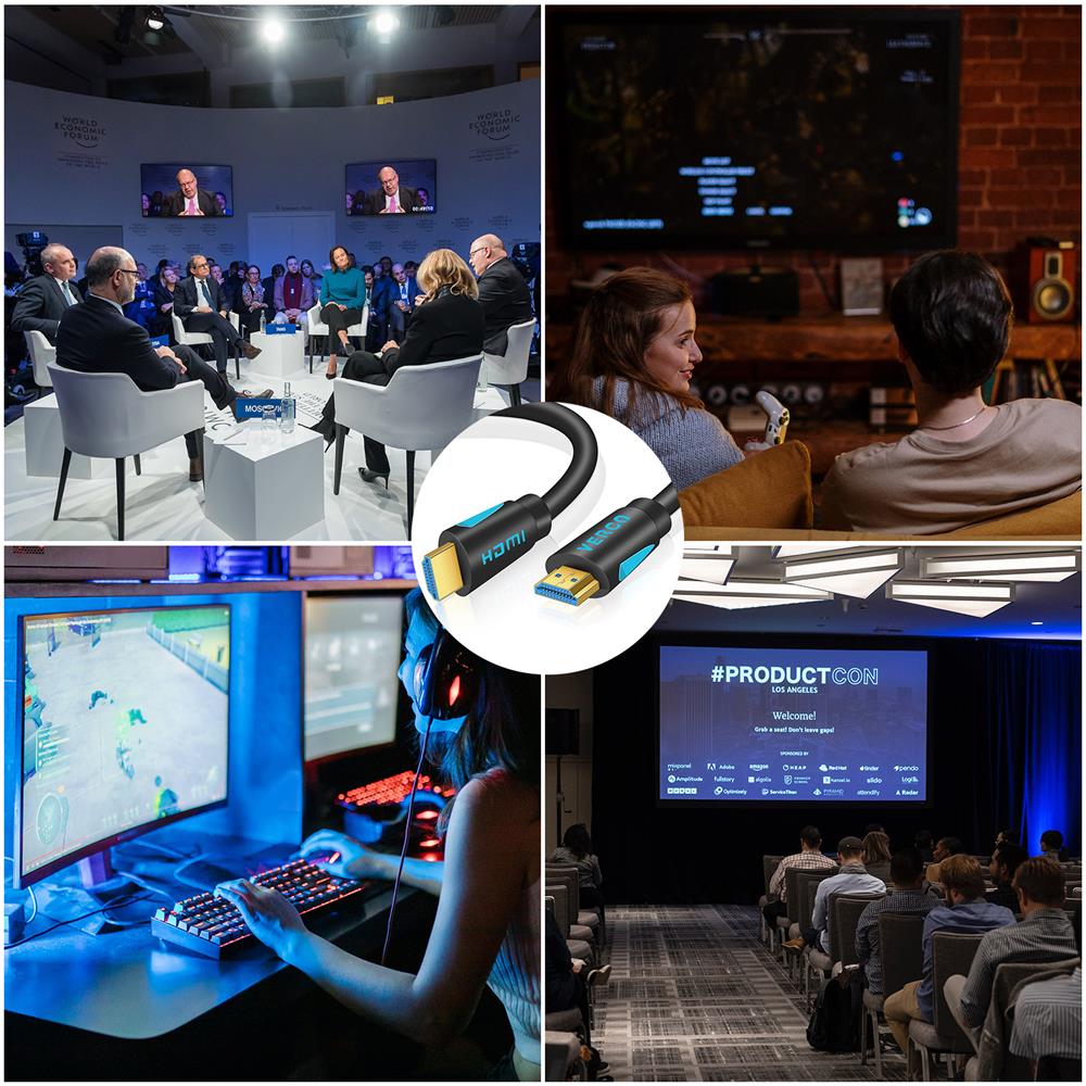 HDMI 2.1 Kabel rund - HD-8K-120B - 3M in Schwarz