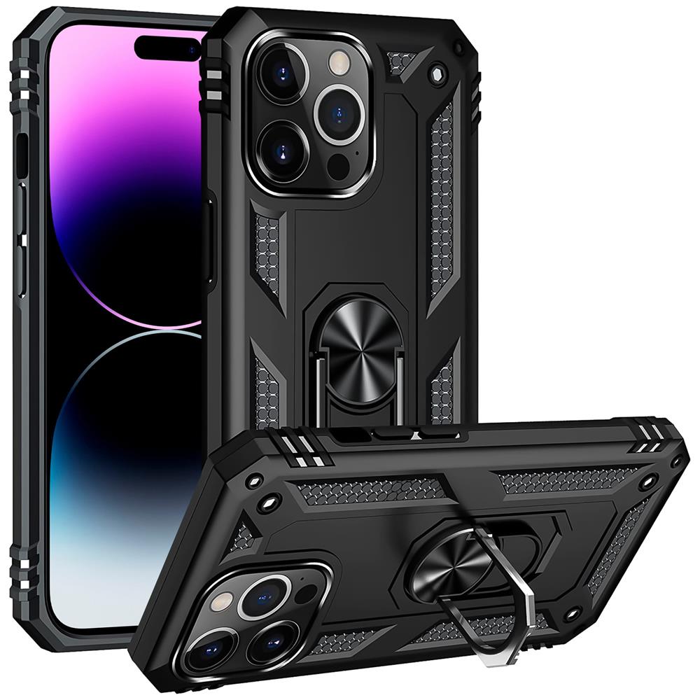 Army Case für Apple iPhone 15 Pro Max in Schwarz