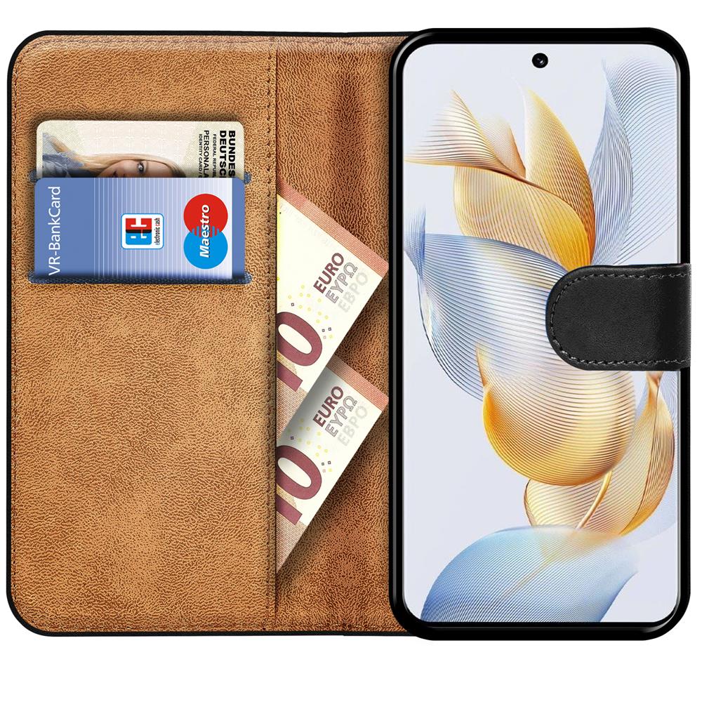 Basic Wallet für Honor 90 in Schwarz