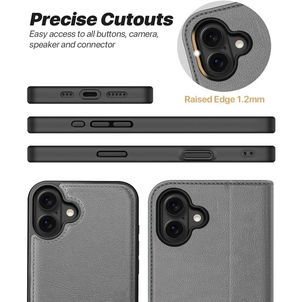 Magnetic Wallet für Apple iPhone 17 in Grau