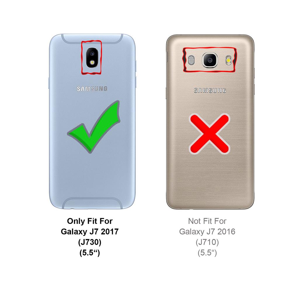 Electroplated Flip für Samsung Galaxy J7 2017 in Rosegold