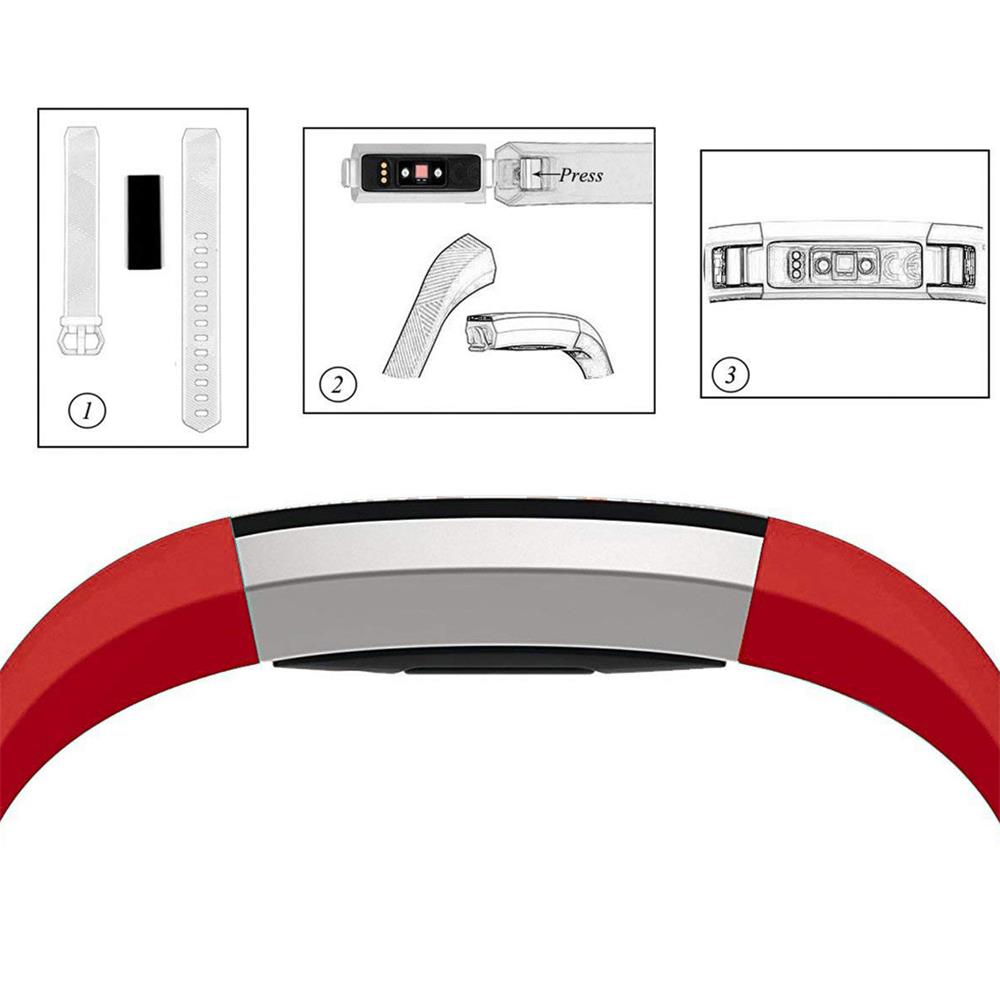 Fitnessarmband TPU für Fitbit Alta / HR - Größe S in Rot