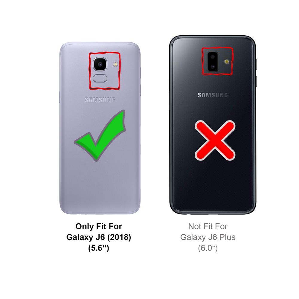 Electroplated Flip für Samsung Galaxy J6 2018 in Rosegold