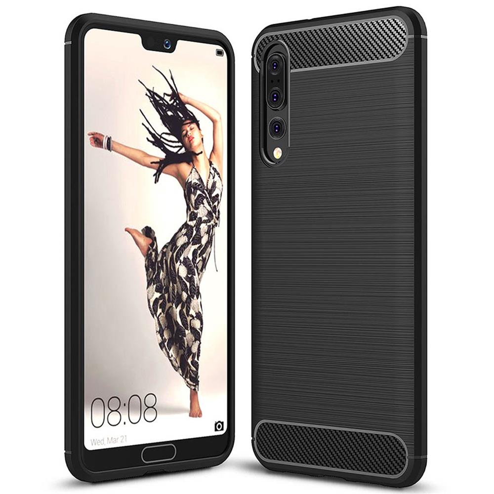 Carbon Brush TPU für Huawei P20 Pro in Schwarz