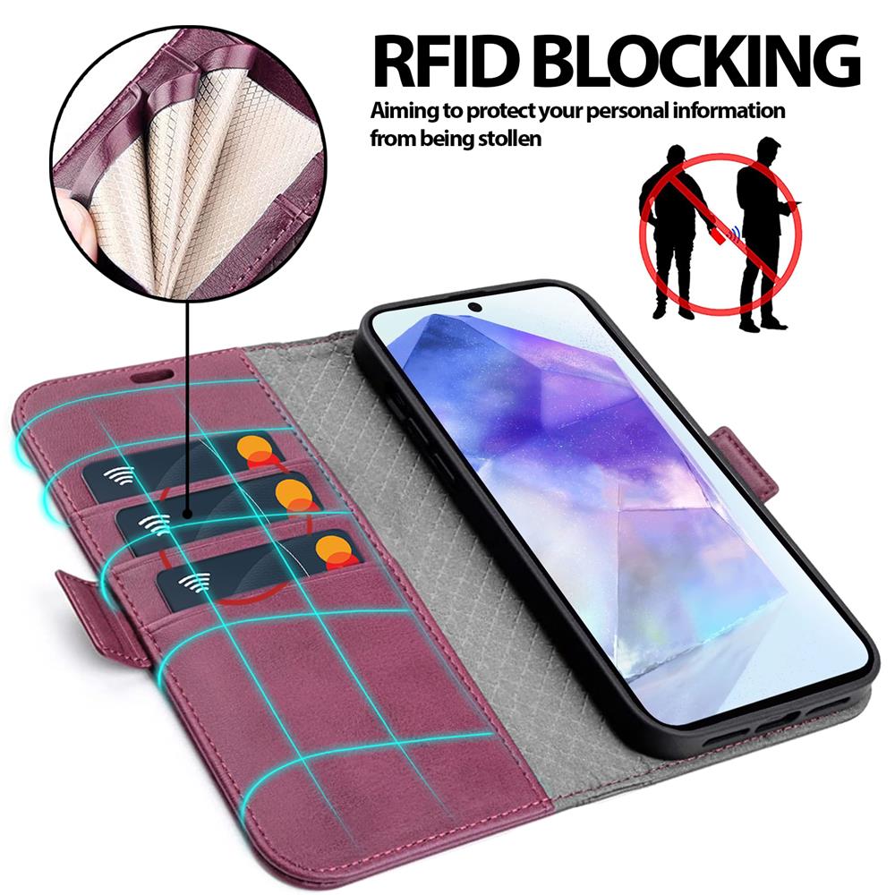 Nathy Wallet für Samsung Galaxy A55 5G in Lila