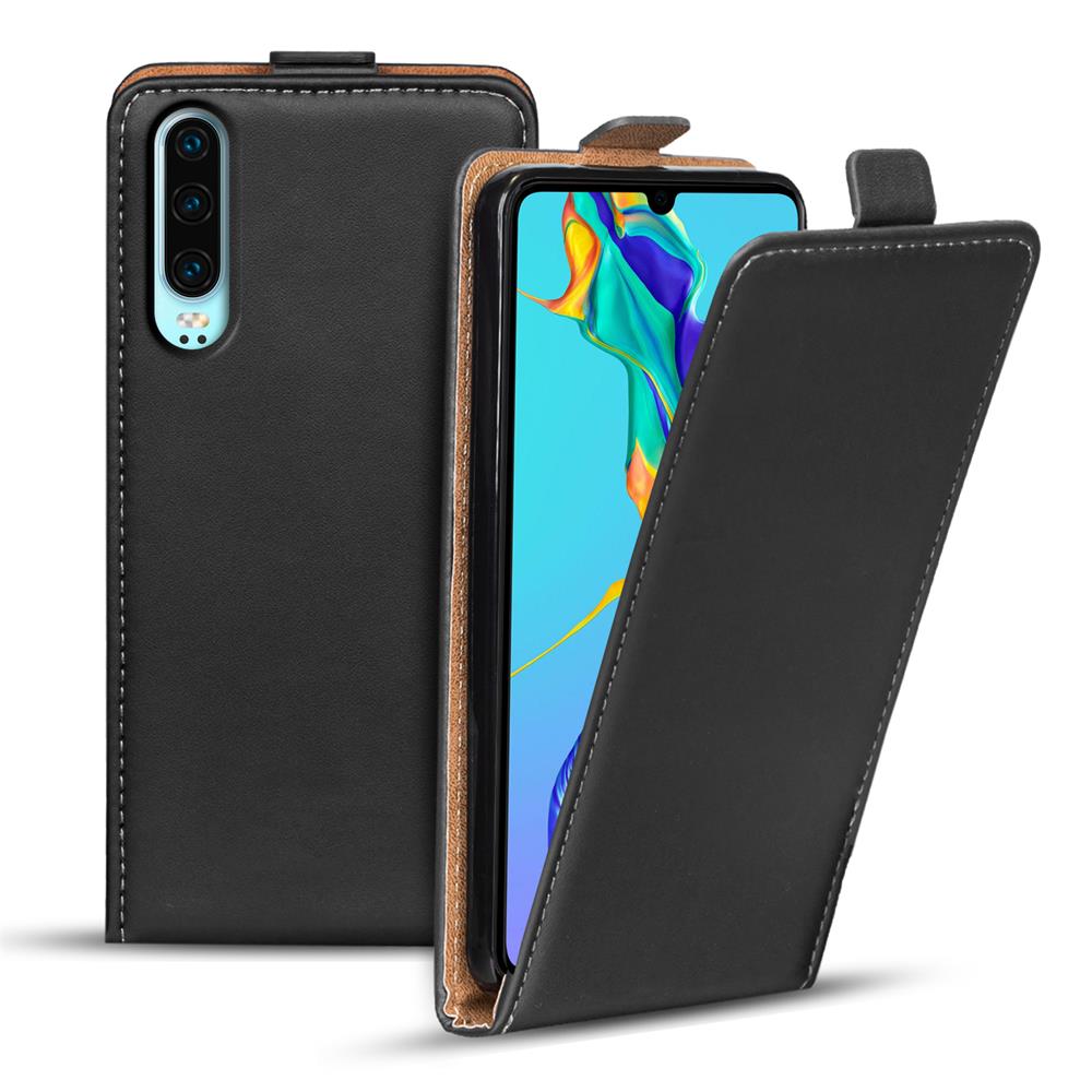 Basic Flip für Huawei P30 in Schwarz