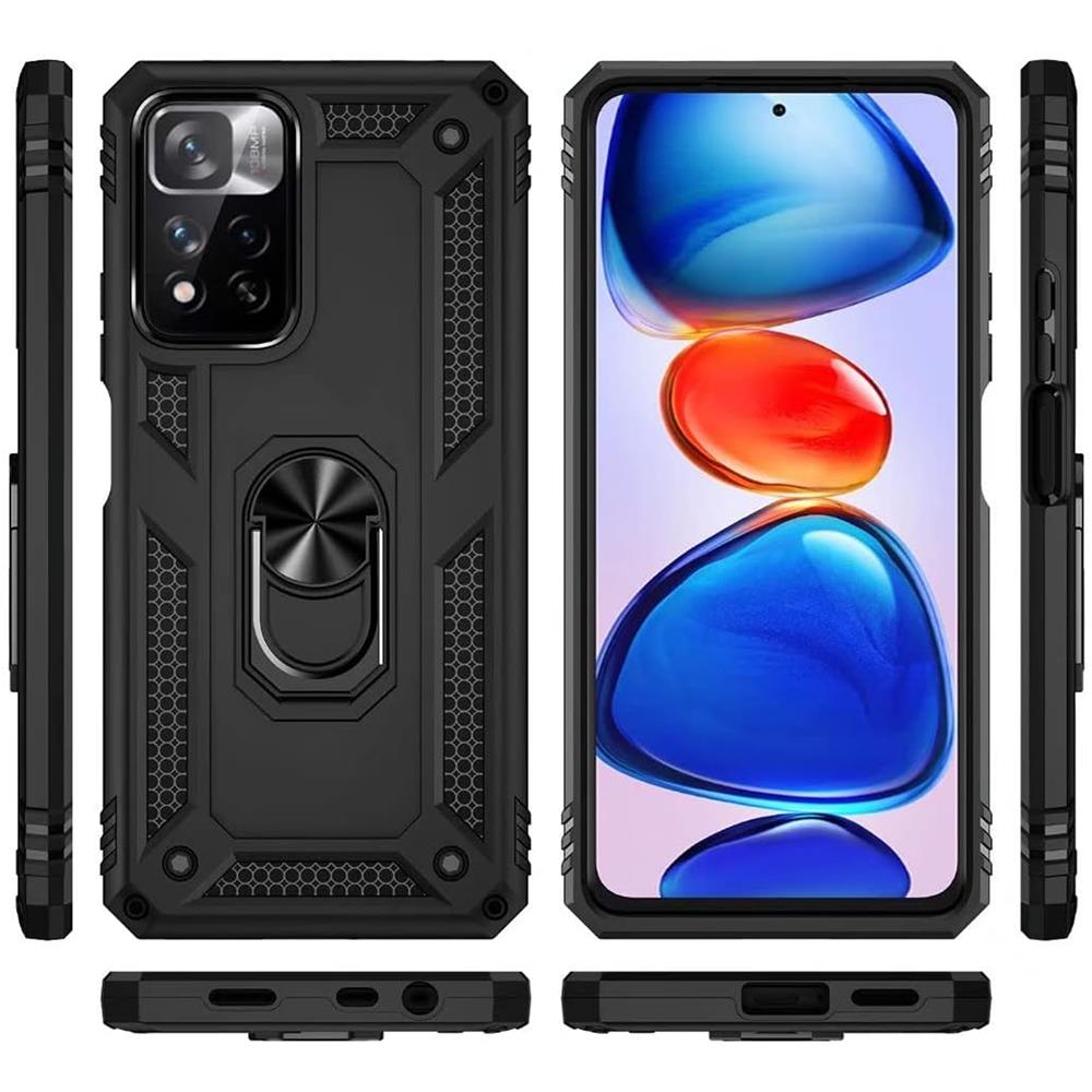 Army Case für Xiaomi Redmi Note 11 Pro Plus 5G in Schwarz