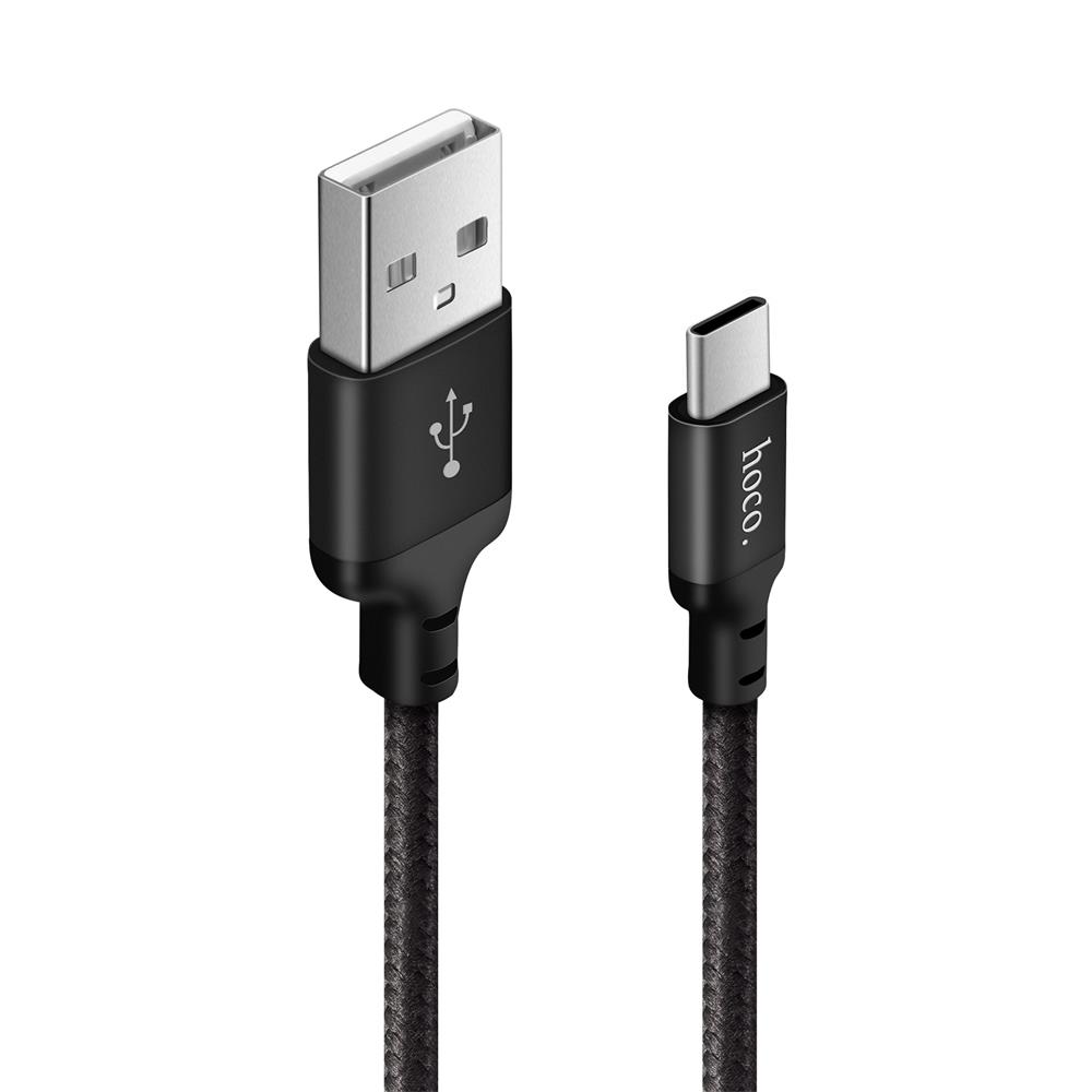 Hoco USB Kabel - X14 Type-C - 2M in Schwarz