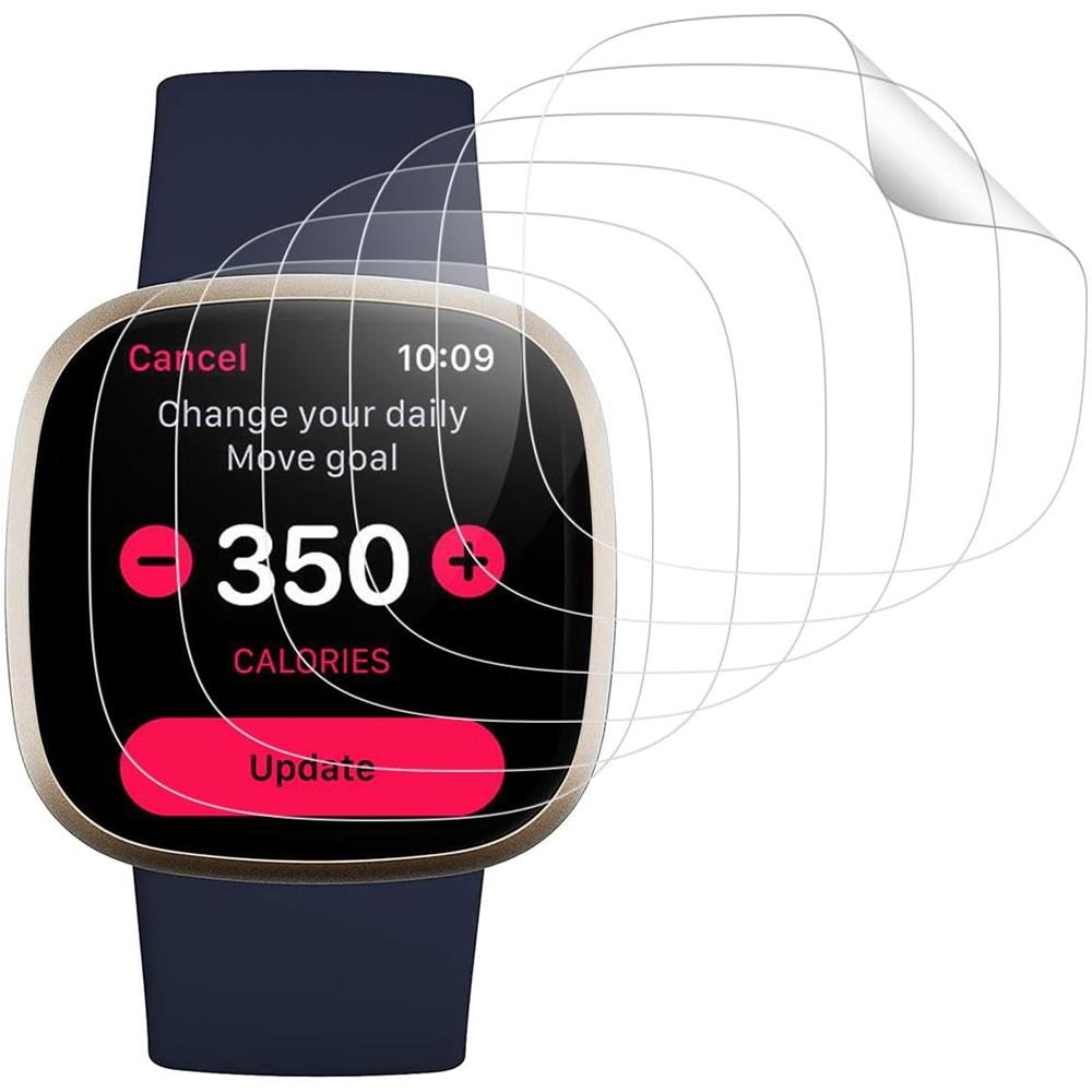 Clear Schutzfolie für Fitbit Versa 3/4 Sense 1/2 6er