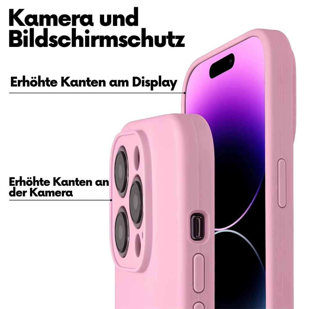 Connect Case Colour inkl. Kette für Apple iPhone 15 Pro Max in Rosa