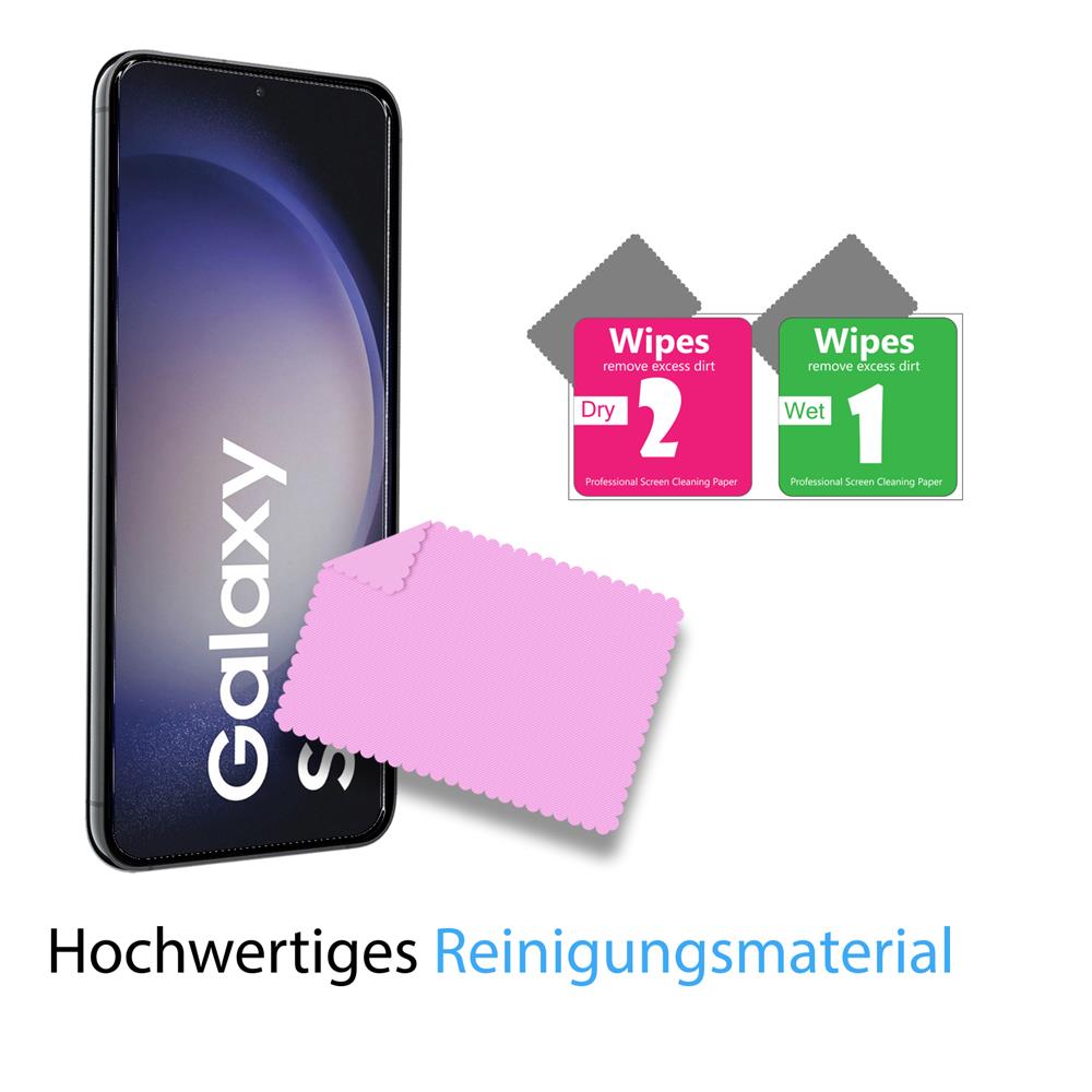 4in1 Glas Set für Samsung Galaxy S23 Plus