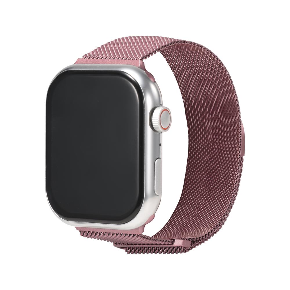 Milanese Edelstahlarmband Apple Watch 1-11/SE1-3/Ultra1-3 - 42/44/45/49mm in Altrosa - Universal