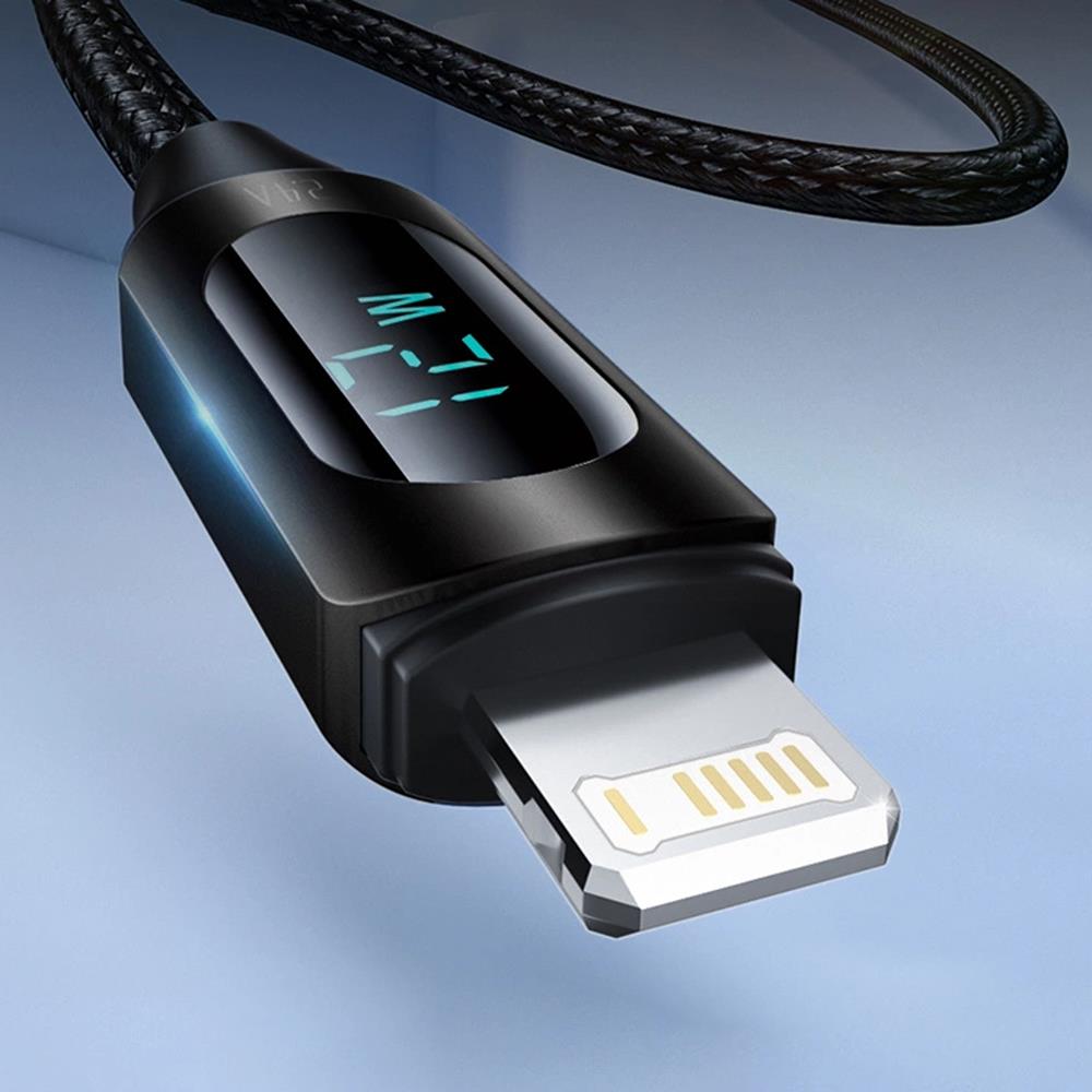 Wozinsky Display Ladekabel USB-A / Lightning 1M in Schwarz