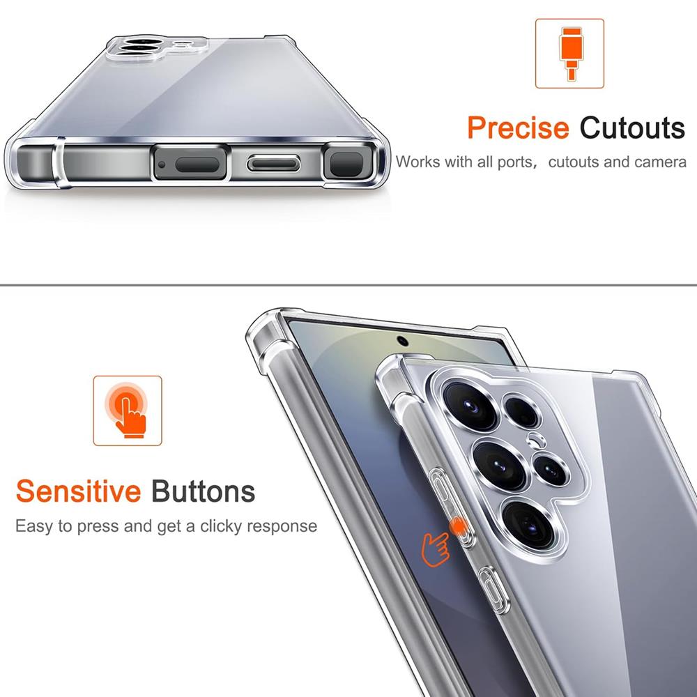 Rugged TPU für Samsung Galaxy S25 Ultra in Transparent