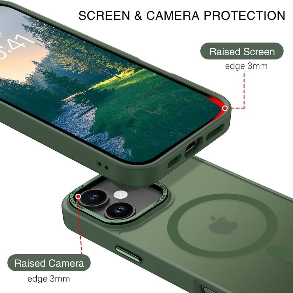 Frame Case für Apple iPhone 16 in Grün