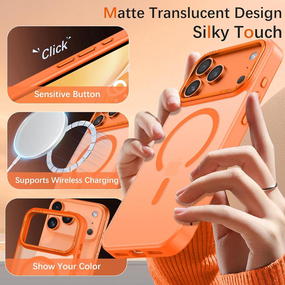 Frame Case für Apple iPhone 17 Pro Max in Orange