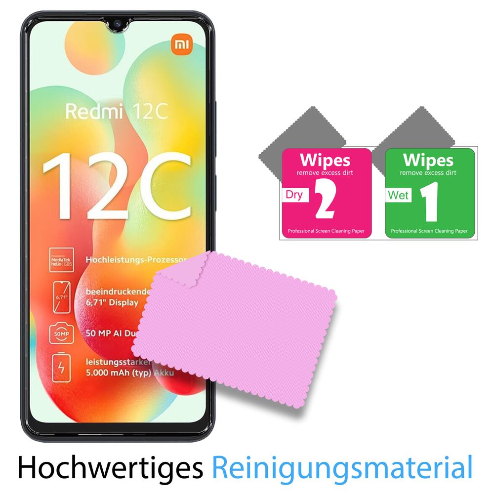 Glas 2in1 für Xiaomi Redmi 12C