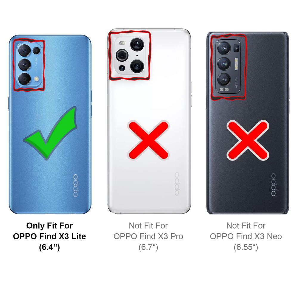 Basic Wallet für OPPO Find X3 Lite in Schwarz