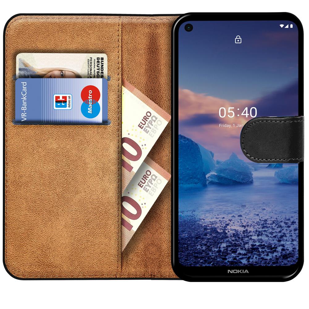Basic Wallet für Nokia 5.4 in Schwarz