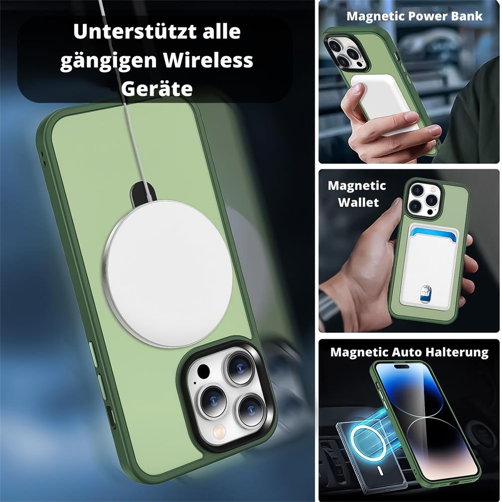 Skin MagSafe für Apple iPhone 15 Pro Max in Grün