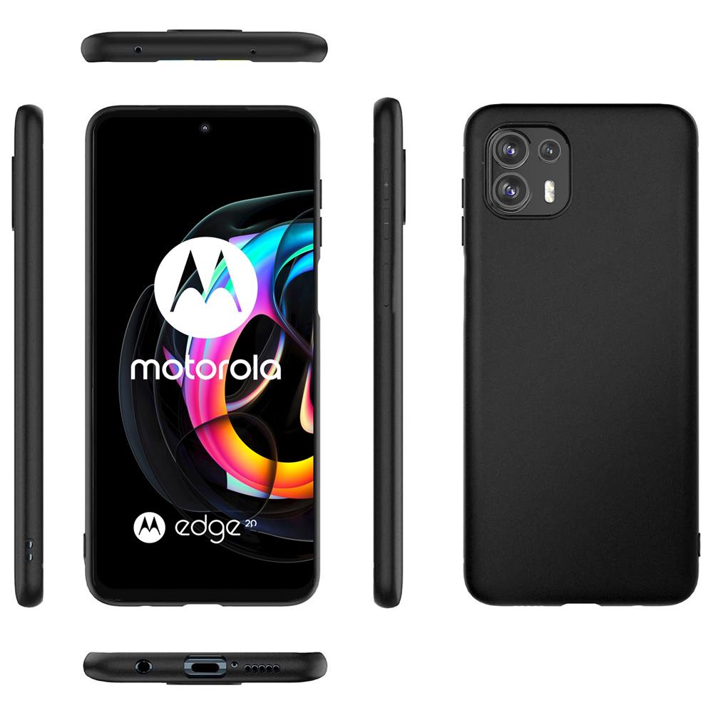 Classic TPU für Motorola Edge 20 Lite in Schwarz