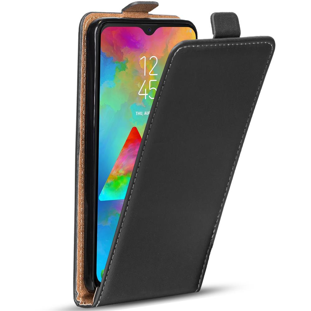 Basic Flip für Samsung Galaxy M20 in Schwarz