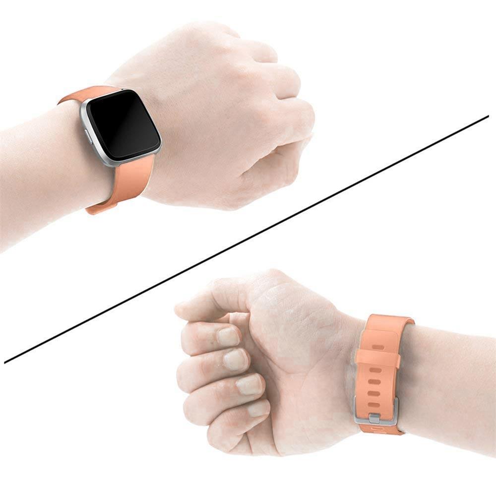 Fitnessarmband TPU für Fitbit Versa / Lite - Größe S in Braun