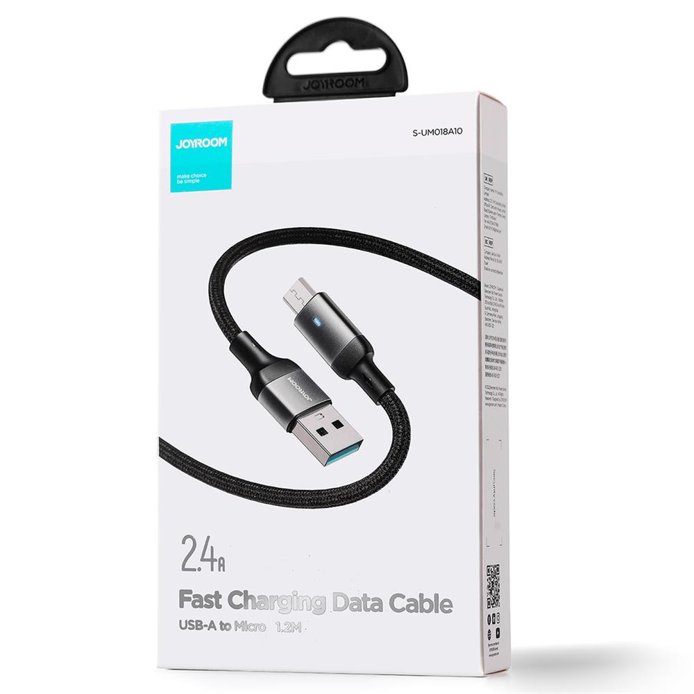 Joyroom USB Kabel - microUSB - 1.2M in Schwarz