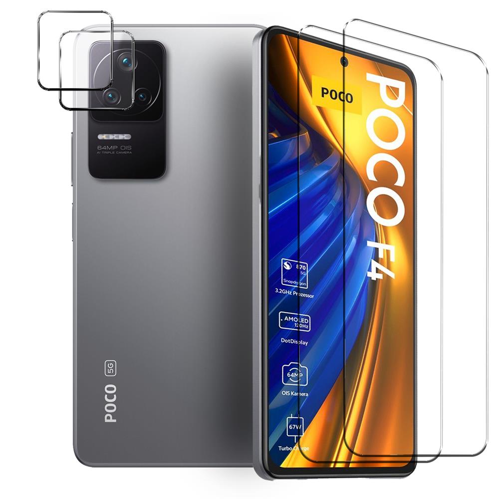 4in1 Glas Set für Xiaomi Poco F4