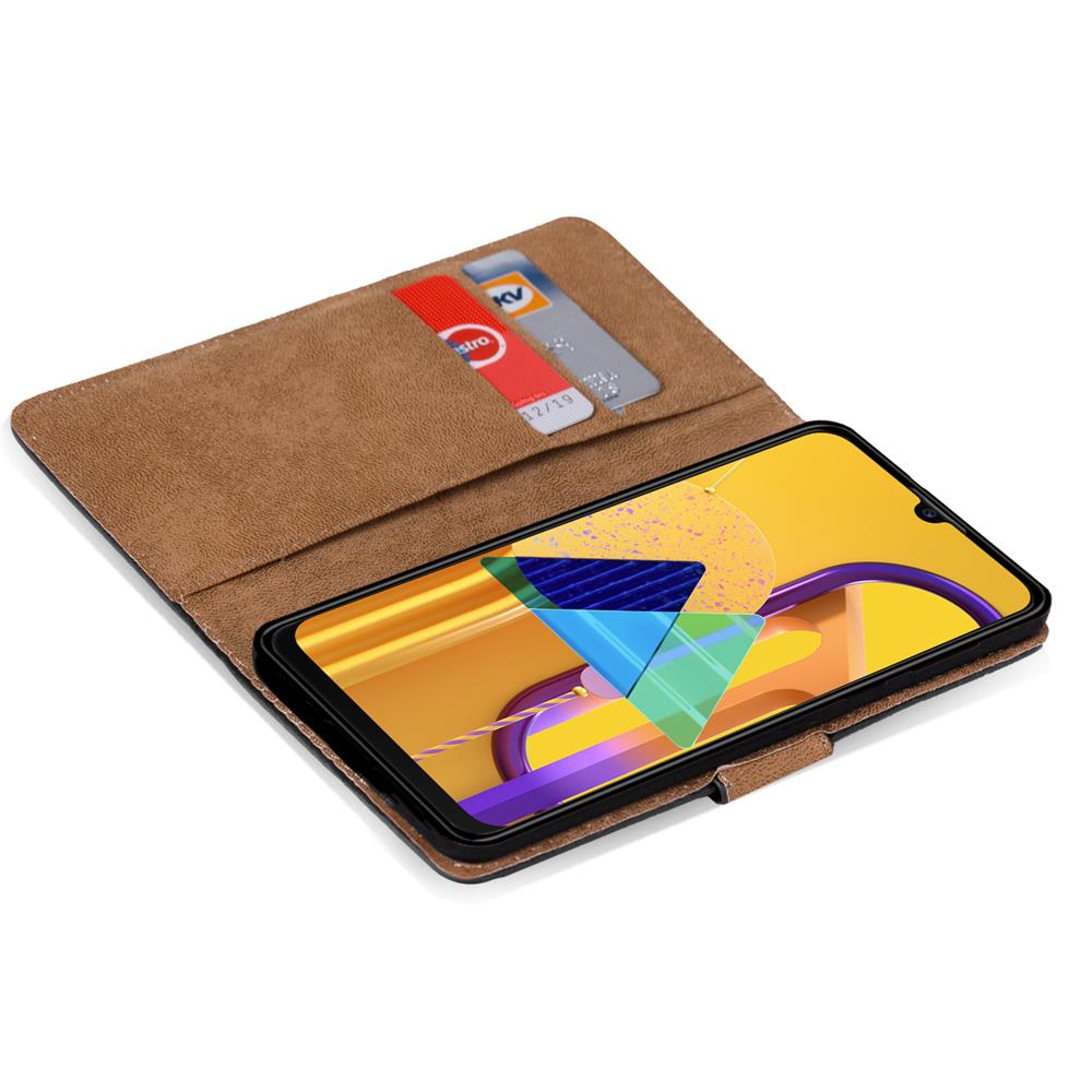 Basic Wallet für Samsung Galaxy M31 in Schwarz