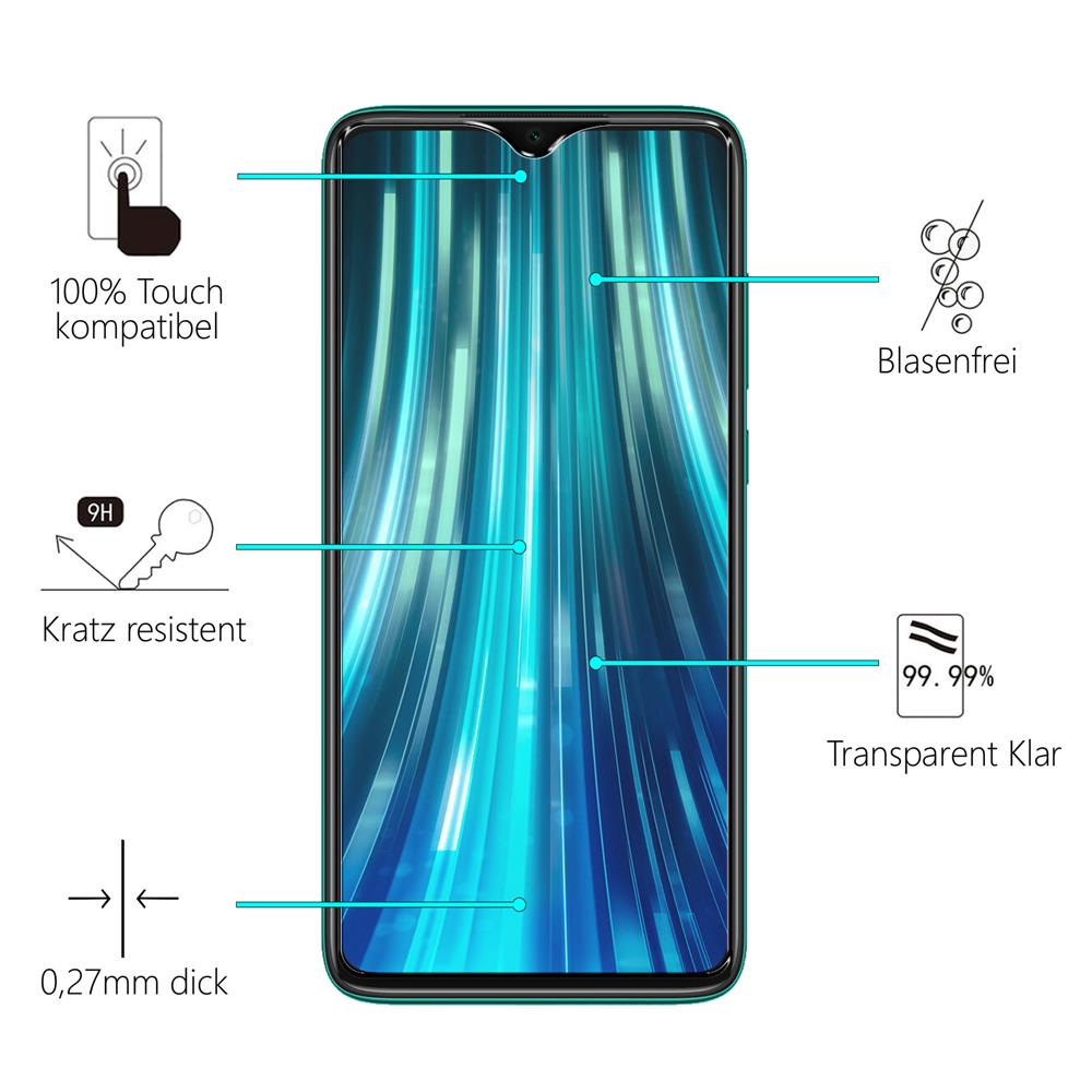 Glas 2in1 für Xiaomi Redmi Note 8 Pro