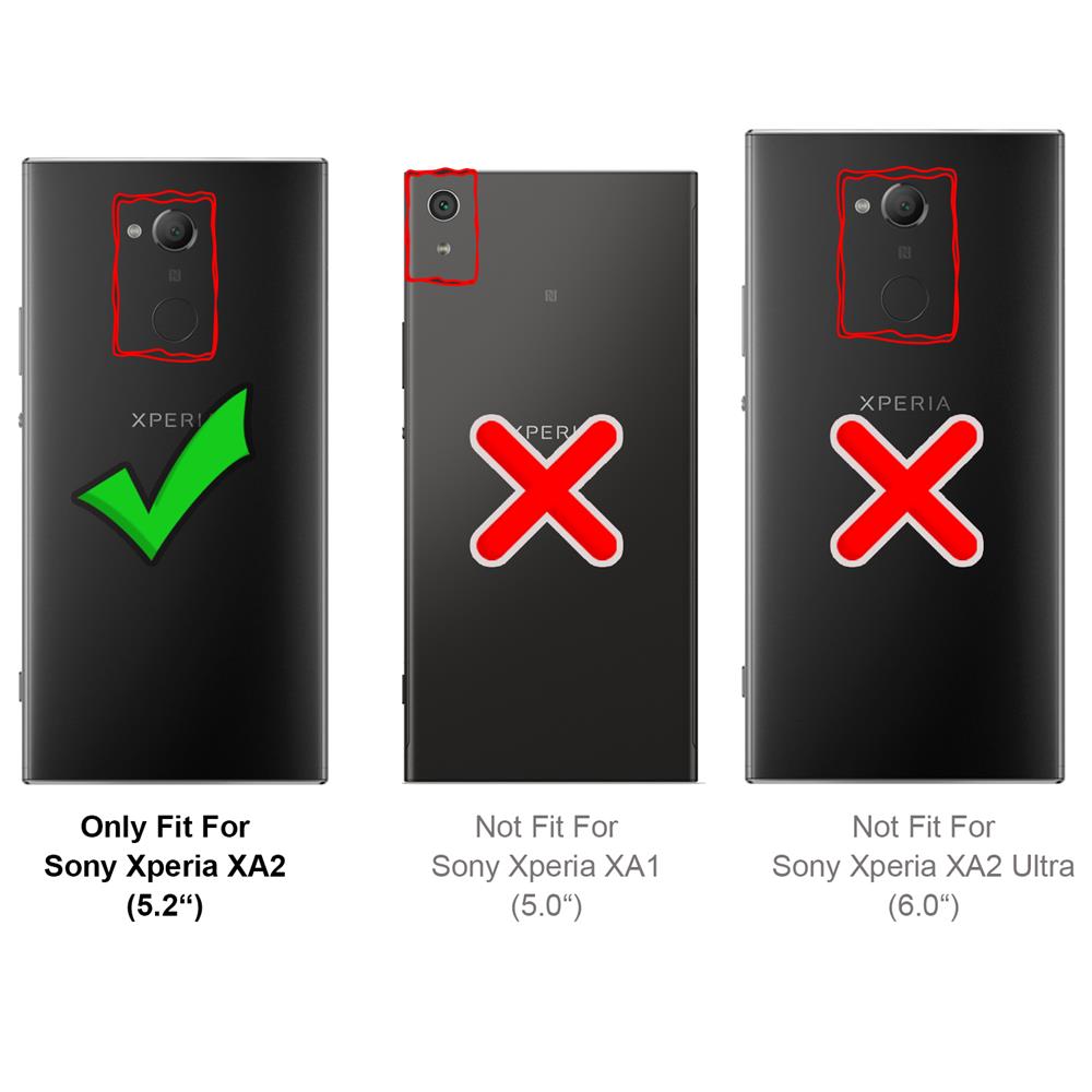 Carbon Brush TPU für Sony Xperia XA2 in Schwarz