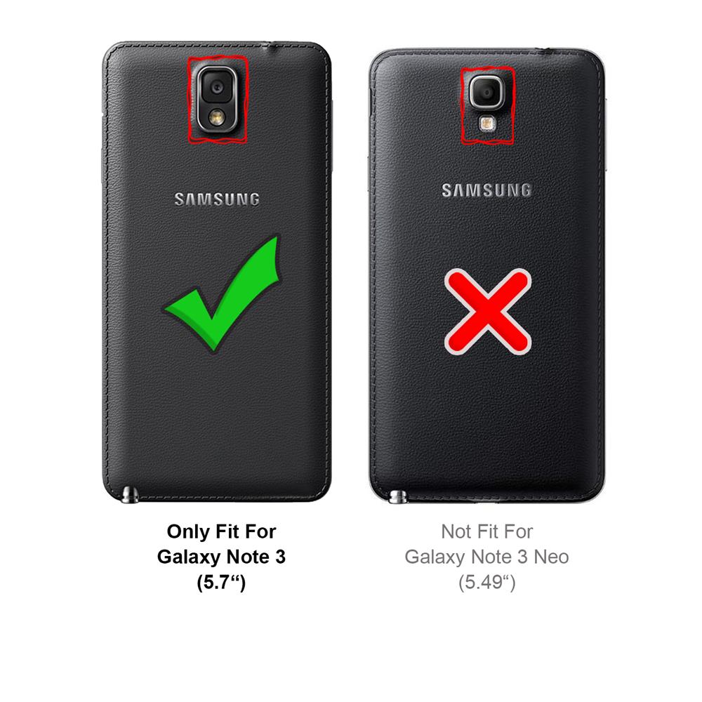 Basic Flip für Samsung Galaxy Note 3 in Schwarz