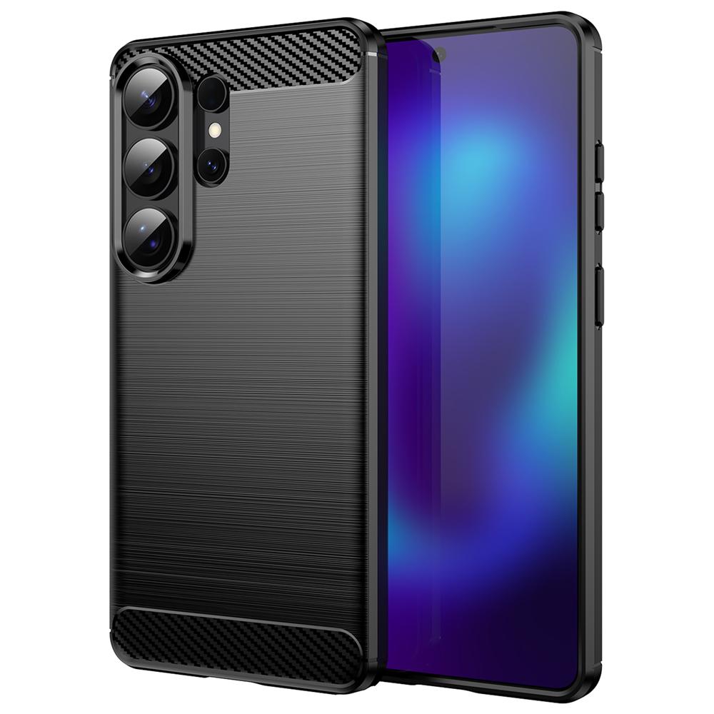 Carbon Brush TPU für Samsung Galaxy S26 Ultra in Schwarz