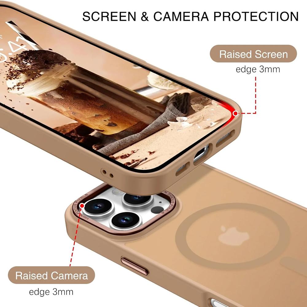 Frame Case für Apple iPhone 16 Pro Max in Braun