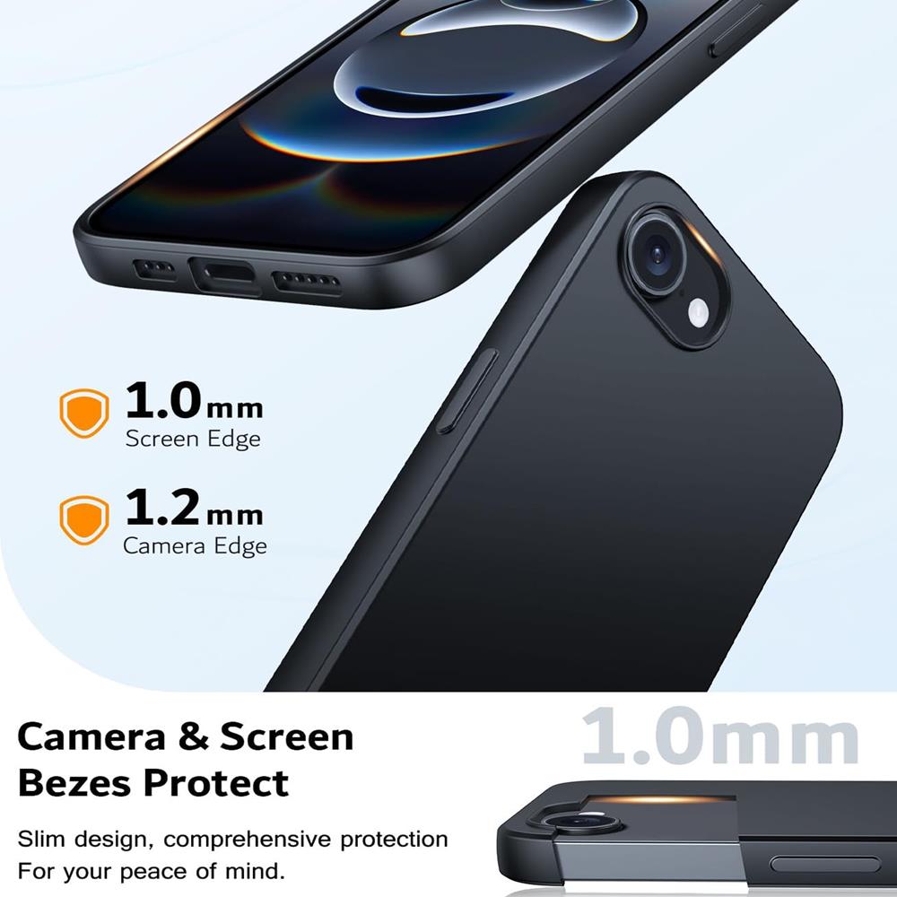 Classic TPU für Apple iPhone 16e in Schwarz