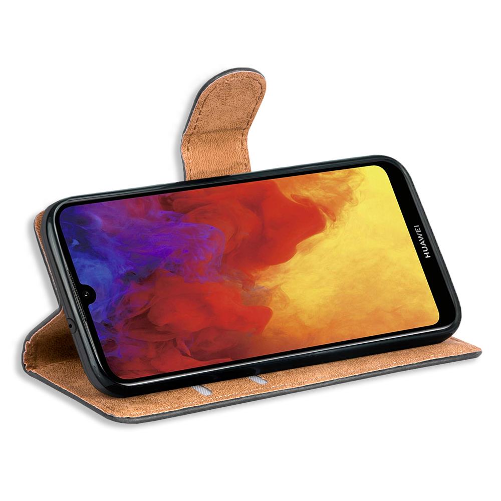 Basic Wallet für Huawei Y6 2019 in Schwarz