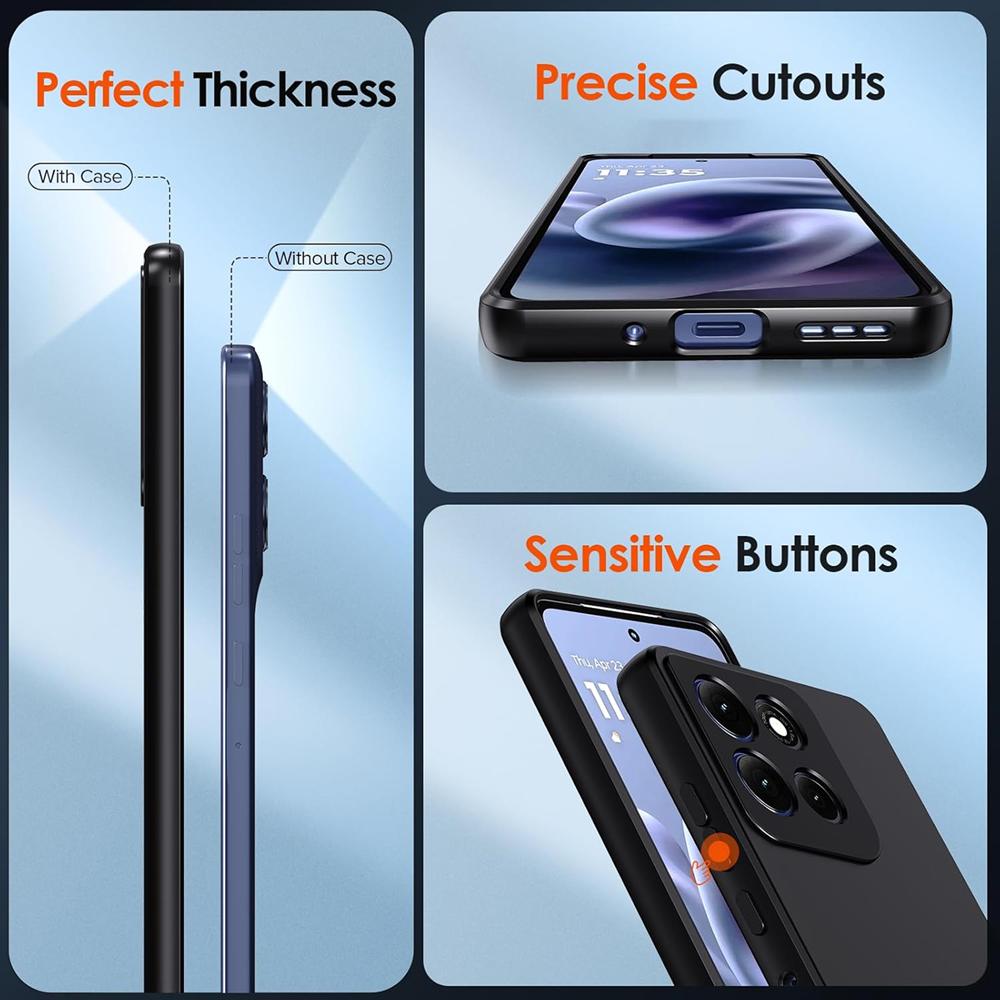 Classic TPU für Motorola Moto G67 / G77 in Schwarz