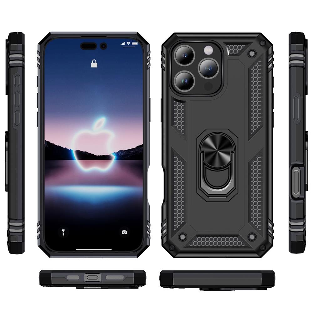 Army Case für Apple iPhone 16 Pro Max in Schwarz