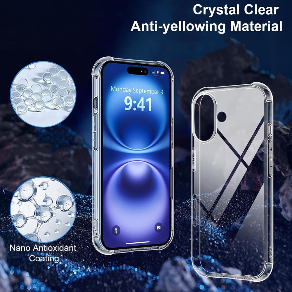 Rugged TPU für Apple iPhone 16 Plus in Transparent
